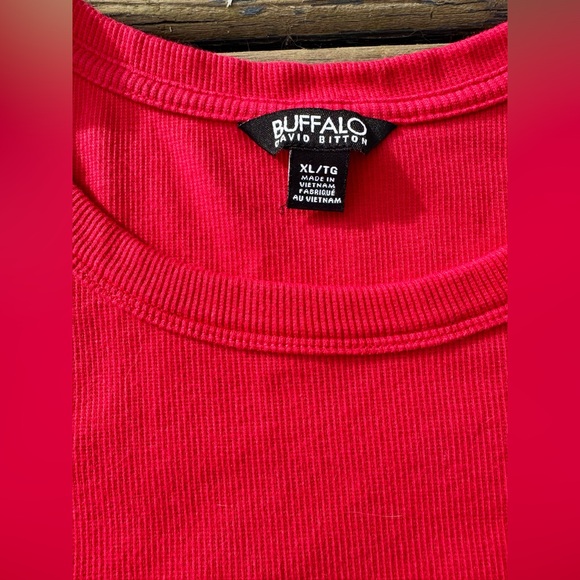 Buffalo David Bitton Women's Short Sleeve Tee - Bright Red - Picture 4 of 7